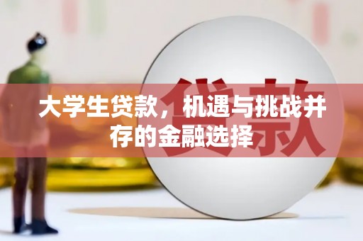 钦北大学生贷款，机遇与挑战并存的金融选择