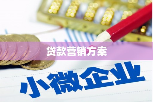 钦北贷款营销方案
