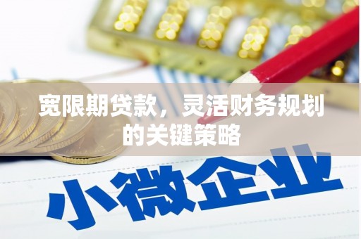 钦北宽限期贷款，灵活财务规划的关键策略