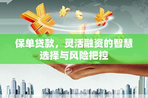钦北保单贷款，灵活融资的智慧选择与风险把控