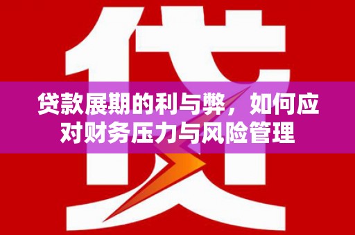 钦北贷款展期的利与弊，如何应对财务压力与风险管理