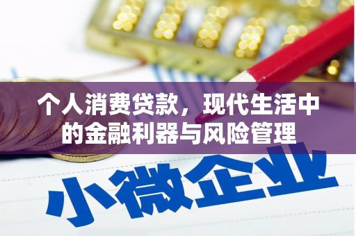 钦北个人消费贷款，现代生活中的金融利器与风险管理