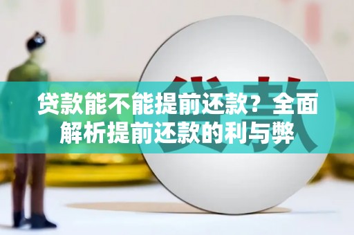 钦北贷款能不能提前还款？全面解析提前还款的利与弊