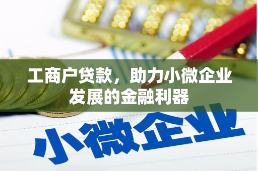 钦北工商户贷款，助力小微企业发展的金融利器