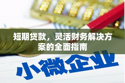 钦北短期贷款，灵活财务解决方案的全面指南