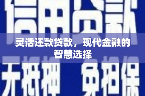钦北灵活还款贷款，现代金融的智慧选择