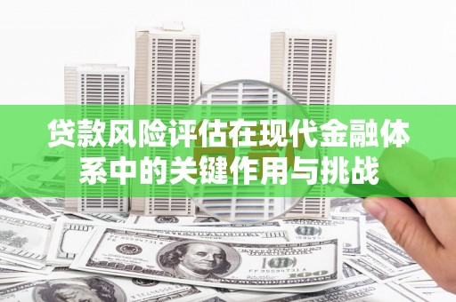 钦北贷款风险评估在现代金融体系中的关键作用与挑战