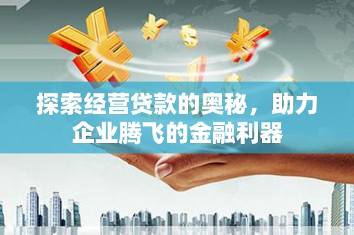 钦北探索经营贷款的奥秘，助力企业腾飞的金融利器
