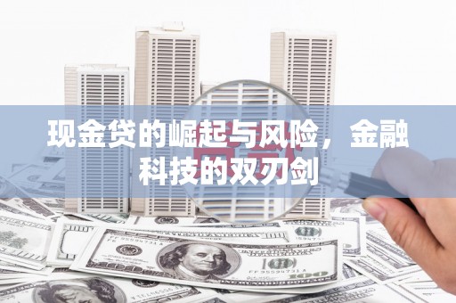 钦北现金贷的崛起与风险，金融科技的双刃剑
