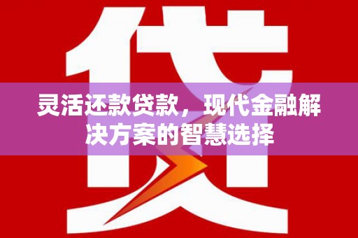 钦北灵活还款贷款，现代金融解决方案的智慧选择