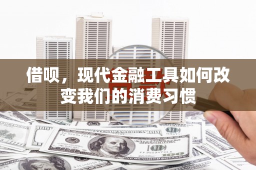 钦北借呗，现代金融工具如何改变我们的消费习惯