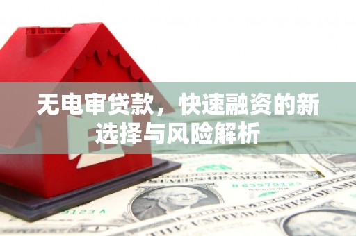 钦北无电审贷款，快速融资的新选择与风险解析