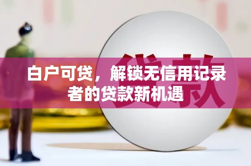 钦北白户可贷，解锁无信用记录者的贷款新机遇