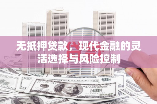 钦北无抵押贷款，现代金融的灵活选择与风险控制