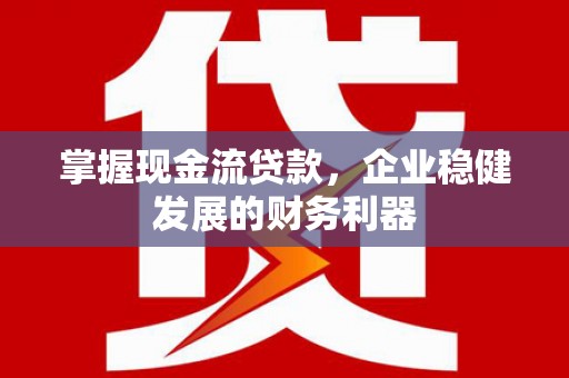 钦北掌握现金流贷款，企业稳健发展的财务利器