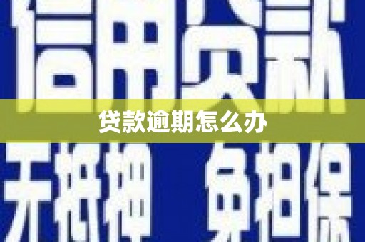 钦北贷款逾期怎么办