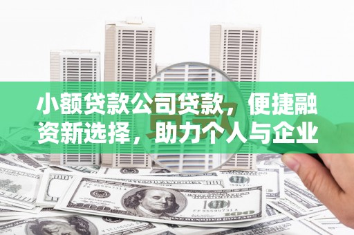 钦北小额贷款公司贷款，便捷融资新选择，助力个人与企业成长