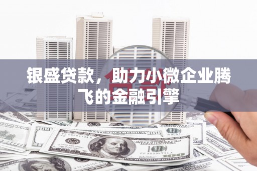 钦北银盛贷款，助力小微企业腾飞的金融引擎