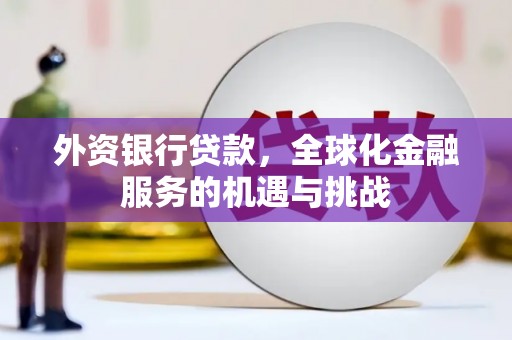 钦北外资银行贷款，全球化金融服务的机遇与挑战