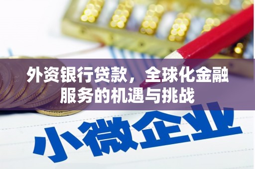 钦北外资银行贷款，全球化金融服务的机遇与挑战