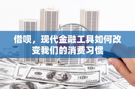 钦北借呗，现代金融工具如何改变我们的消费习惯