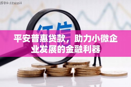 钦北平安普惠贷款，助力小微企业发展的金融利器
