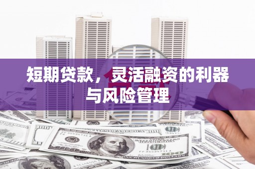 钦北短期贷款，灵活融资的利器与风险管理