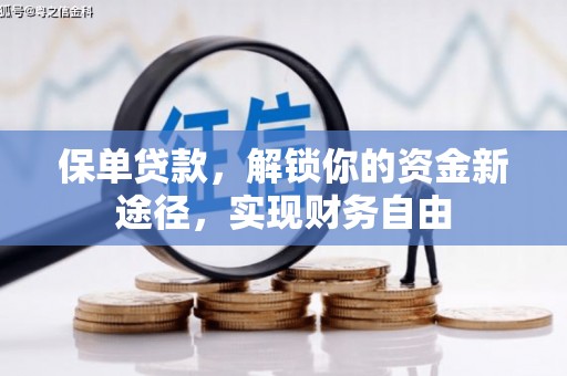 钦北保单贷款，解锁你的资金新途径，实现财务自由