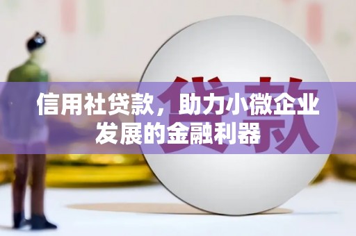 钦北信用社贷款，助力小微企业发展的金融利器