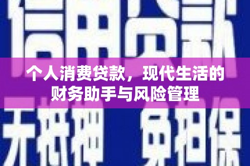 钦北个人消费贷款，现代生活的财务助手与风险管理