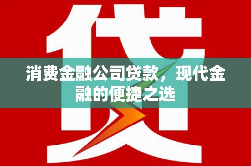 钦北消费金融公司贷款，现代金融的便捷之选