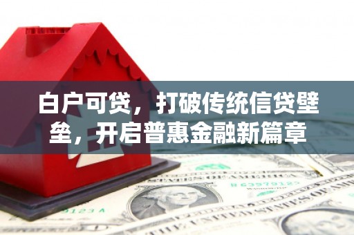 钦北白户可贷，打破传统信贷壁垒，开启普惠金融新篇章
