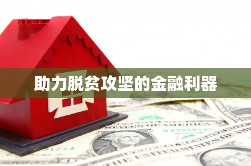 钦北助力脱贫攻坚的金融利器