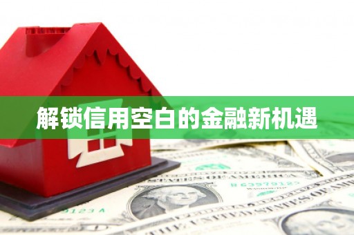 钦北解锁信用空白的金融新机遇